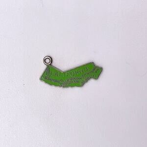 Vintage Forstner Sterling Silver & Enamel California State Charm